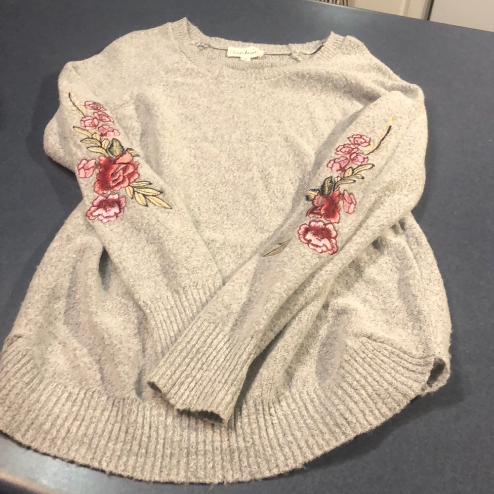 Floral sweater